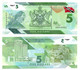 Trinidad And Tobago 1 5 10 20 50 And 100 Dollars 2020-2021 Polymer Series 6 Pieces Set UNC - Trindad & Tobago