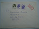 GREECE  POLAND   EXPESS COVER  FLOWERS  USED   POSTMARK  BIAKYSTOA   AND EXPRES ATHENS - Maschinenstempel (Werbestempel)