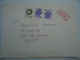 GREECE  POLAND   EXPESS COVER  FLOWERS  USED   POSTMARK  BIAKYSTOA   AND EXPRES ATHENS - Postal Logo & Postmarks