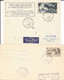 2 Lettres Océanie 1er Service Aérien Directe Tahiti Bora - Bora Paris Et 1ere Liaison Polynésie France Via Los Angeles - Covers & Documents