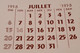 Buvard 775 CALENDRIER - Laboratoire - Enigme Musicale -Etat D'usage:voir Photos-15.5x23cm Fermé Environ- JUILLET 1958 - Produits Pharmaceutiques