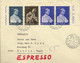 1965 VATICANO / VATICANE - SOBRE CIRCULADO A BERLIN , CORREO EXPRÉS , FRANKFURT , LLEGADA - Briefe U. Dokumente