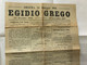 WW1 EGIDIO GREGO TEN. AVIATORE MANIFESTO GIORNALE FUNERALE  ORSERA ISTRIA 1919 4 MEDAGLIE AL VALORE - Guerra 1914-18