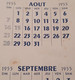 Buvard 789 CALENDRIER - Laboratoire -Ecriture Inversée-Etat D'usage:voir Photos-15.5x23.5cm Fermé Environ- 08 Et 09-1955 - Produits Pharmaceutiques