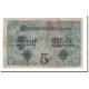 Billet, Allemagne, 5 Mark, 1917, 1917-08-01, KM:56a, B - 5 Mark