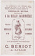 Anthropomorphisme Chromo Bériot Lot Et Garonne Miel Dindon Humanisé Prune Pruneau D'Agen Pâté Terrine De Nérac A62-65 - Tea & Coffee Manufacturers