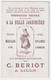 Anthropomorphisme Chromo Bériot Saône Et Loire Boeuf Charollais Vin De Macon Romanèche Abricot Poire Pomme Terre A62-77 - Tea & Coffee Manufacturers