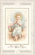 IMAGE PIEUSE RELIGIEUSE CANIVET DENTELLE - L'enfant Jésus Et La Courronne Du Sacrifice - Prière De Mgr De Segue - Santini