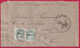 CORPS OCCUPATION DE CHINE CHINA TIEN TSIN POSTES FRANCAISES TYPE BLANC SERVICE A LA MER PARIS 1912 LETTRE COVER FRANCE - Cartas & Documentos
