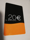 FRANCE/FRANKRIJK   ORANGE € 20,-  LA MOBICARTE /RECHARGE    PREPAID  USED    ** 6625** - Mobicartes (GSM/SIM)