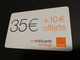 FRANCE/FRANKRIJK   ORANGE € 35- + € 10,- LA MOBICARTE /RECHARGE    PREPAID  USED    ** 6633** - Voorafbetaalde Kaarten: Gsm