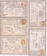 1874/1876 - ENSEMBLE De 5 CARTES PRECURSEUR ENTIER TYPE CERES ! - 1871-1875 Ceres