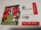 BERMUDA  $10,-   BERMUDA   SOCCER/FUTBOL    C&W    PREPAID CARD  Fine USED  **6667** - Bermuda