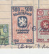 Bulgaria 1940s Rare 500 Leva Fiscal Revenue Stamp On Piece Fragment Document Cut (1189) - Official Stamps