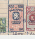 Bulgaria 1940s Rare 500 Leva Fiscal Revenue Stamp On Piece Fragment Document Cut (1189) - Timbres De Service