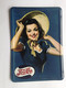 Plaque Publicitaire En Tôle Peinte PEPSI COLA Pin Up - Tin Signs (vanaf 1961)