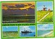 Groeten Van Vlieland - Zomerhuizen, Zee Bij Avond, Vuurtoren, Baai, Boot - (Wadden, Nederland/Holland) - No. L 4959 - Vlieland