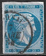 Plateflaw 20F6 In GREECE 1872-76  Large Hermes Meshed Paper Issue 20 L Bright Sky Blue Vl. 55 / H 41 A Position 23 - Plaatfouten En Curiosa