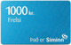 Iceland - Siminn - Blue 1000, Exp.01.07.2010, GSM Refill 1.000Kr, Used - Iceland