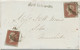 GB „Red Lion-St.“ In BLACK (HOLBORN, LONDON WC) On Superb Early Stamped LATE FEE Cover 18.4.1848 To MANCHESTER, W QV 1d - Storia Postale
