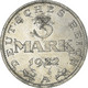 Monnaie, Allemagne, République De Weimar, 3 Mark, 1922, Berlin, TB, Aluminium - 3 Marcos & 3 Reichsmark