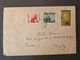 BULGARIE БЪЛГАРИЯ BULGARIA 1959 COVER TO ITALY TORINO MULTI STAMPS - Lettres & Documents