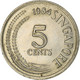 Monnaie, Singapour, 5 Cents, 1984, Singapore Mint, TTB, Cupro-nickel, KM:2 - Singapour