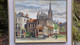 87- LIMOGES- RESTAURANT DU THEATRE -PLACE REPUBLIQUE - TABLEAU HUILE LOUIS CHAREYRE 1968- AUJOURD'HUI DISPARU - Oils