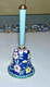 CLOCHE CLOCHETTE Ancienne Vintage De Table Métal émaux Cloisonnés Décor Fleurs - Glocken