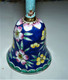 CLOCHE CLOCHETTE Ancienne Vintage De Table Métal émaux Cloisonnés Décor Fleurs - Bells