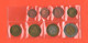Vaticano 1 2 5 10 20 50 Cents 1 2 € Set Vatikan State 2002 Vojtyla Private Coins Privèe Token Coins Essai Pruebas - Essais Privés / Non-officiels