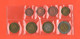 Vaticano 1 2 5 10 20 50 Cents 1 2 € Set Vatikan State 2002 Vojtyla Private Coins Privèe Token Coins Essai Pruebas - Pruebas Privadas