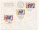 FRANCE => Premier Jour TP Conseil De L'Europe S/fragment 10/11/13-10-1958 + 1 Enveloppe Divers Fragments - Brieven & Documenten