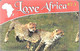 CARTE-PREPAYEE-LOVE AFRICA-7,5€-GUEPARDS-Exp 25/12/2010-Gratté-Plastic Glacé Fin-TBE - Dschungel