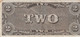 TWO DOLLARS 1862 - Devise De La Confédération ( 1861- 1864 ) - Valuta Della Confederazione (1861-1864)