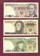 091221 - Billet POLOGNE BANK POLSKI 3 Billets 50 100 Et 500 Zlotych 1982 1988 Neuf - Pologne