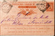 CARTE MANDAT POSTE OFFICIEL 1894 - POSTEE A MILANO  - CACHET POSTAL ARRIVEE FORNI DI SOTTO - - Entero Postal