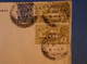 A86 INDE BELLE LETTRE 1933 BOMBAY POUR PARIS R CONDORCET + PAIRE DE TIMBRES + OBLITERATION INTERESSANTE - 1911-35  George V