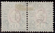 Heimat ZH WINTERTHUR 1885-09-18 Telegraphen-Stempel Auf Paar Zu#17 Telegrapfen-Marke 1 Fr. - Télégraphe