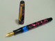 VINTAGE AUTHENTIC 50S' GERMANY ERO MARBLE RED GOLD NIB FOUNTAIN PEN (#26) - Stylos