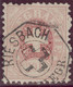 Heimat ZHs RIESBACH Zürich  ~1885 Telegraphen-Stempel Auf Zu#19 Telegrapfen-Marke 20Fr. - Télégraphe