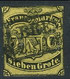 Germani, Brema, 1860, Michel N. 3 - 7Gr Nero Su Giallo, Usato, Cat. € 1800, Firmato + Timbro Garanzia - Brême