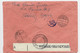 ITALIA  50C BLOC DE 4+1+25C LETTERA LETTRE REC NAPOLI 16.12.1941 TO GENEVE CENSURA - Marcophilie