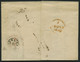 HAMBURG 1842, T 11 APR, Rote Sonderform Auf Brief Von Königsberg (K1) über Hamburg (rückseitiger K1) Und London, Handsch - Prephilately