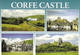 SCENES FROM CORFE CASTLE, DORSET, ENGLAND. UNUSED POSTCARD Ap5 - Swanage