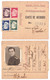 ASOCIATIA TURISMUL POPULAR / POPULAR TOURING ASSOCIATION - CARTE De MEMBRE - 4 TIMBRES - 1949 - CINDERELLA - RRR (ai404) - Steuermarken