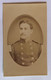 CDV Photographie Ancienne Portrait Soldat Français 22 Au Col 22e RI ? Photographe E. Buizard Paris Rue Clignancourt - Guerra, Militari