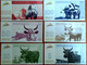 Venti LATVIA Local Currency Venspils City,cow,lighthouse,ship,train Full Set Unc Notes 2011 Year - Letland