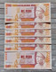 Guinea-Bissau 1993 - 6 X 1000 Pesos (Banco Central) - Nrs DD 844295/300 - P# 13 -  UNC - Guinea-Bissau