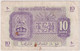 MILITARY PAYMENT , TRIPOLITANIA , 10 LIRE 1943 - Occupation Alliés Seconde Guerre Mondiale